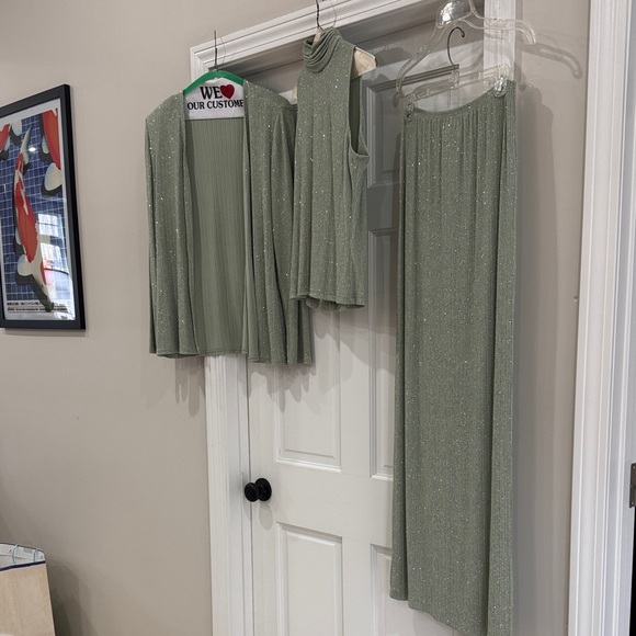 Jeffrey & Dara Dresses & Skirts - Vintage 90s Jeffery & Dara Evening By Tom Barra 3-Piece Sparkle Knit Set Size 8